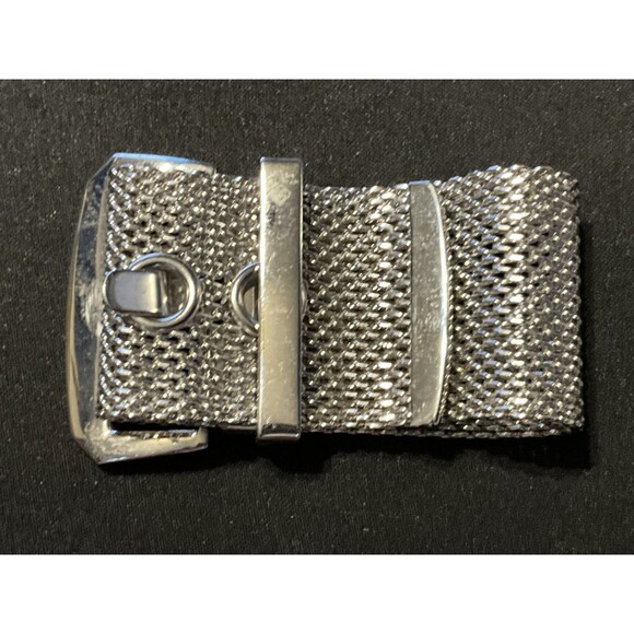 Stainless Steel Mesh Belt Buckle Style Milnese Bracelet 6.25-6.75 - Picture 1 of 6